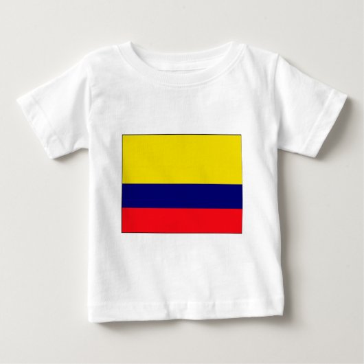 T-shirt Pour Bébé Drapeau de Colombie (Devant)