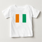 T-shirt Pour Bébé Drapeau de Côte d'Ivoire (Devant)