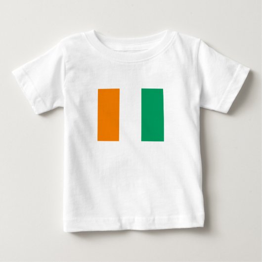 T-shirt Pour Bébé Drapeau de Côte d'Ivoire (Devant)