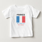 T-shirt Pour Bébé Drapeau de France (Devant)