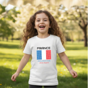 T-shirt Pour Bébé Drapeau de France