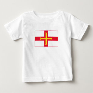 T-shirt Pour Bébé Drapeau de Guernesey