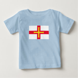 T-shirt Pour Bébé Drapeau de Guernsey