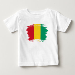 T-shirt Pour Bébé Drapeau de Guinée