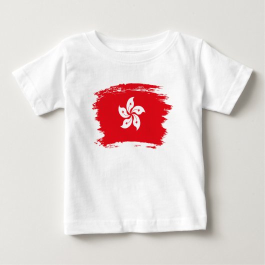 T-shirt Pour Bébé Drapeau de Hong Kong (Devant)