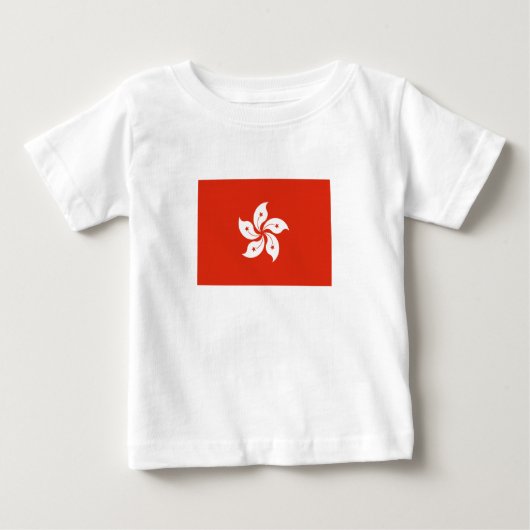T-shirt Pour Bébé Drapeau de Hong Kong (Devant)