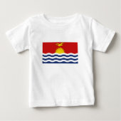 T-shirt Pour Bébé Drapeau de Kiribati (Devant)