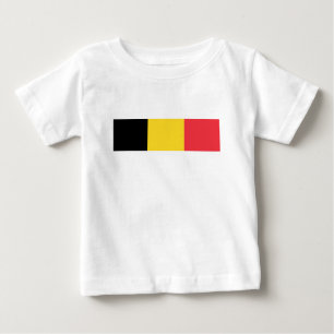 T-shirt Pour Bébé Drapeau de la Belgique