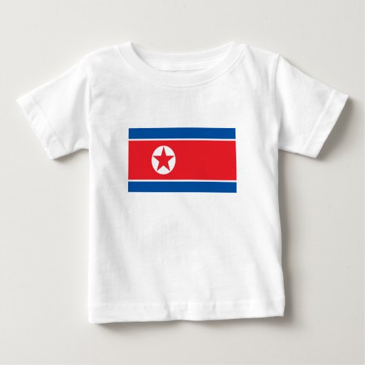 T-shirt Pour Bébé Drapeau de la Corée du Nord (Devant)