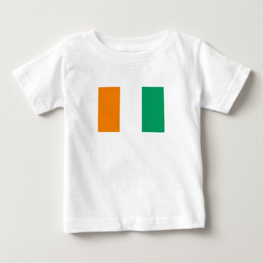 T-shirt Pour Bébé Drapeau de la Côte d'Ivoire (Devant)