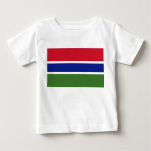 T-shirt Pour Bébé Drapeau de la Gambie