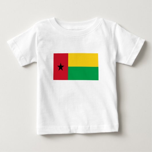 T-shirt Pour Bébé Drapeau de la Guinée Bissau (Devant)