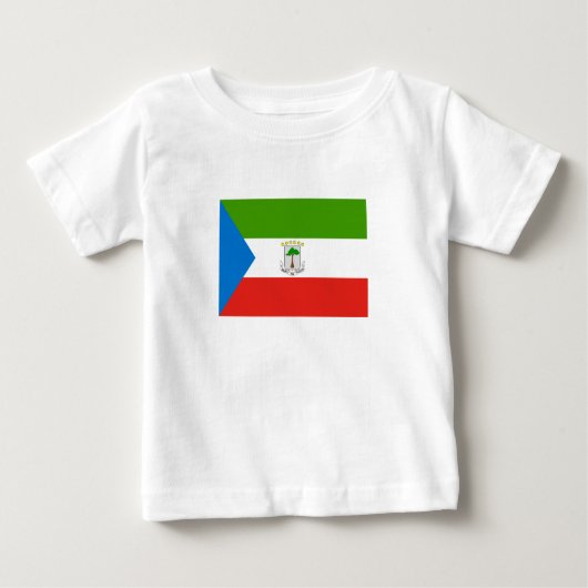 T-shirt Pour Bébé Drapeau de la Guinée équatoriale (Devant)