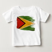T-shirt Pour Bébé Drapeau de la Guyane (Devant)