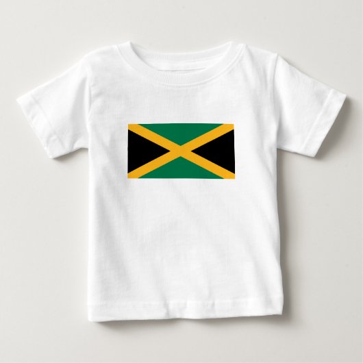 T-shirt Pour Bébé Drapeau de la Jamaïque (Devant)