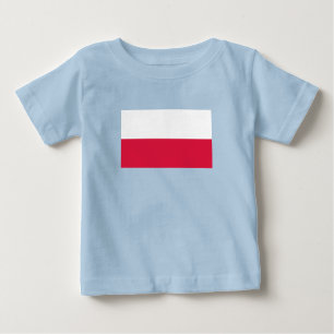 T-shirt Pour Bébé Drapeau de la Pologne