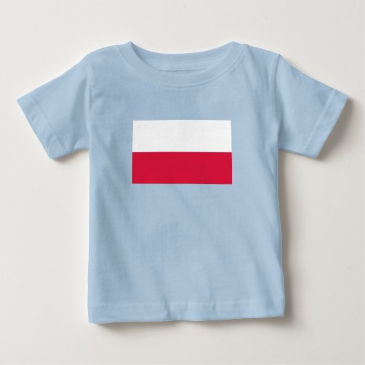 T-shirt Pour Bébé Drapeau de la Pologne (Devant)