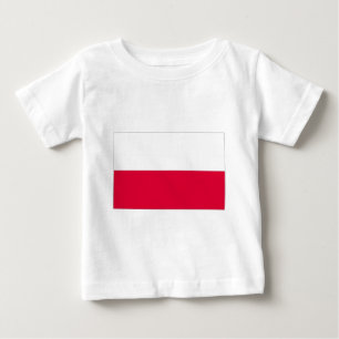 T-shirt Pour Bébé Drapeau de la Pologne