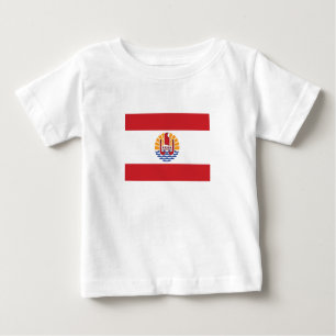 T-shirt Pour Bébé Drapeau de la Polynésie française
