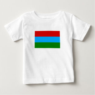 T-shirt Pour Bébé Drapeau de la République de Carélie