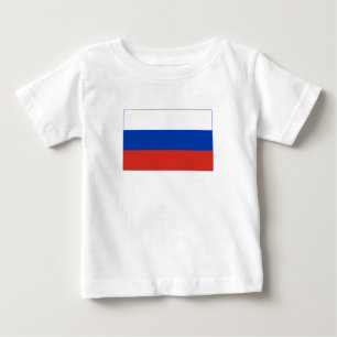 T-shirt Pour Bébé Drapeau de la Russie