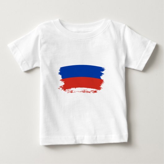 T-shirt Pour Bébé Drapeau de la Russie (Devant)