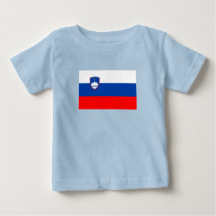 T-shirt Pour Bébé Drapeau de la Slovénie