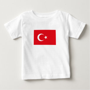 T-shirt Pour Bébé Drapeau de la Turquie