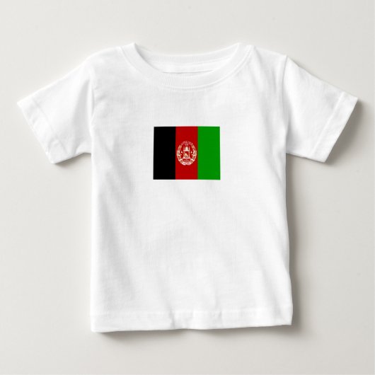 T-shirt Pour Bébé Drapeau de l'Afghanistan patriotique (Devant)