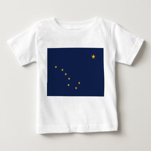 T-shirt Pour Bébé Drapeau de l'Alaska (Devant)