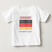 T-shirt Pour Bébé Drapeau de l'Allemagne (Devant)