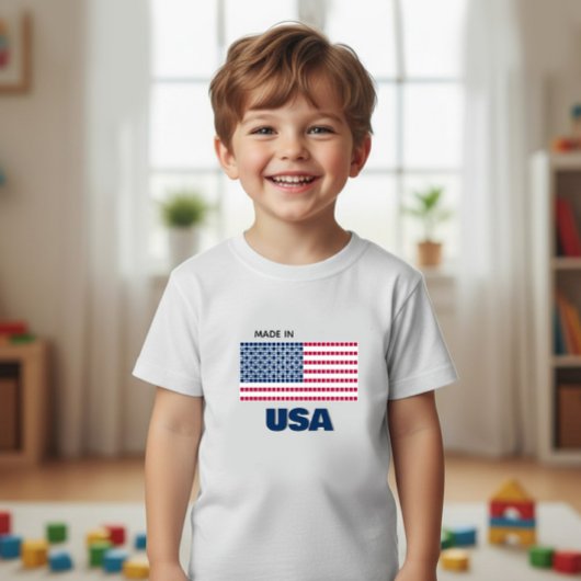 T-shirt Pour Bébé Drapeau de l'Amérique