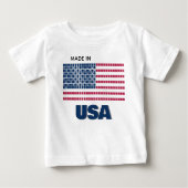 T-shirt Pour Bébé Drapeau de l'Amérique (Devant)
