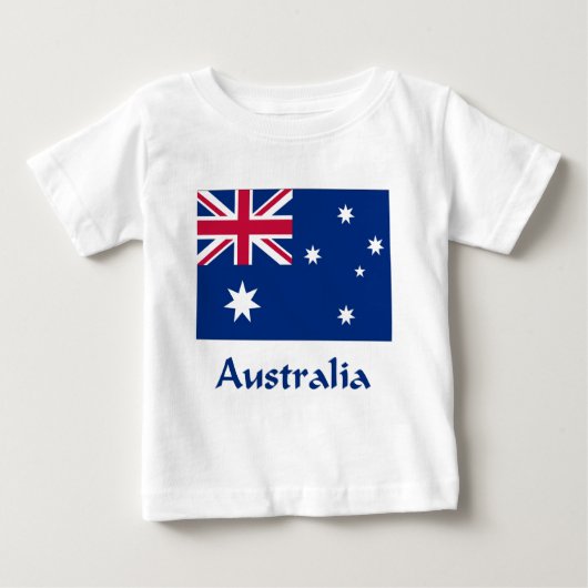 T-shirt Pour Bébé Drapeau de l'Australie (Devant)