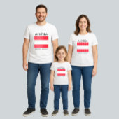 T-shirt Pour Bébé Drapeau de l'Autriche