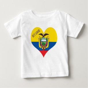 T-shirt Pour Bébé Drapeau de l'Équateur