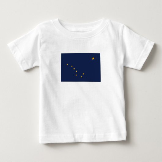 T-shirt Pour Bébé Drapeau de l'État d'Alaska (Devant)