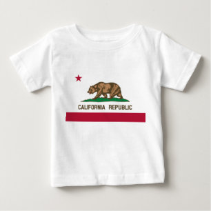 T-shirt Pour Bébé Drapeau de l'État de Californie