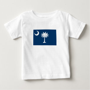 T-shirt Pour Bébé Drapeau de l'État de Caroline du Sud