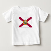 T-shirt Pour Bébé Drapeau de l'État de Floride (Devant)