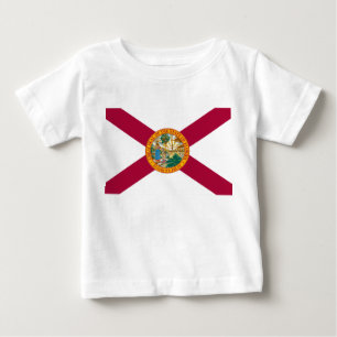 T-shirt Pour Bébé Drapeau de l'État de Floride