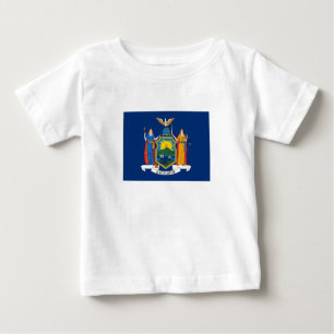 T-shirt Pour Bébé Drapeau de l'État de New York