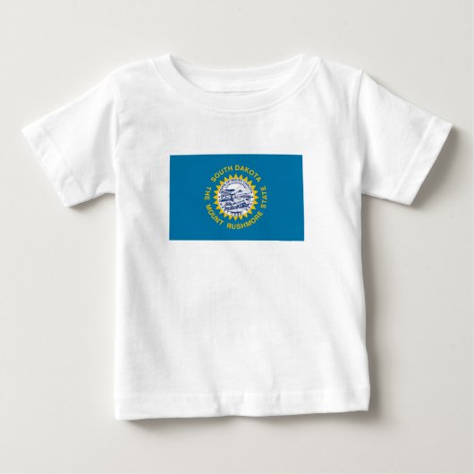 T-shirt Pour Bébé Drapeau de l'État du Dakota du Sud (Devant)