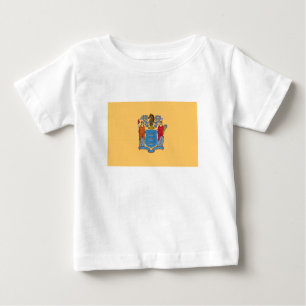 T-shirt Pour Bébé Drapeau de l'État du New Jersey