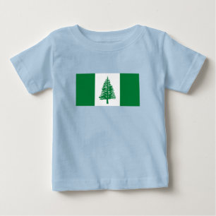 T-shirt Pour Bébé Drapeau de l'île Norfolk