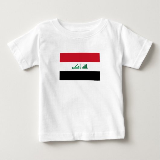 T-shirt Pour Bébé Drapeau de l'Irak (Devant)