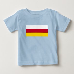 T-shirt Pour Bébé Drapeau de l'Ossétie du Nord
