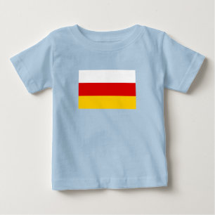 T-shirt Pour Bébé Drapeau de l'Ossétie du Sud