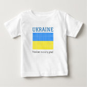 T-shirt Pour Bébé Drapeau de l'UKRAINE (Devant)