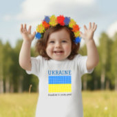 T-shirt Pour Bébé Drapeau de l'UKRAINE